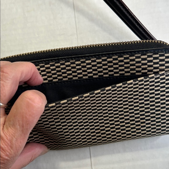 COACH AUTHENTIC LEXY WOVEN LEATHER CANVAS SHOULDER BAG WITH MATCHING WALLET - Picture 12 of 16